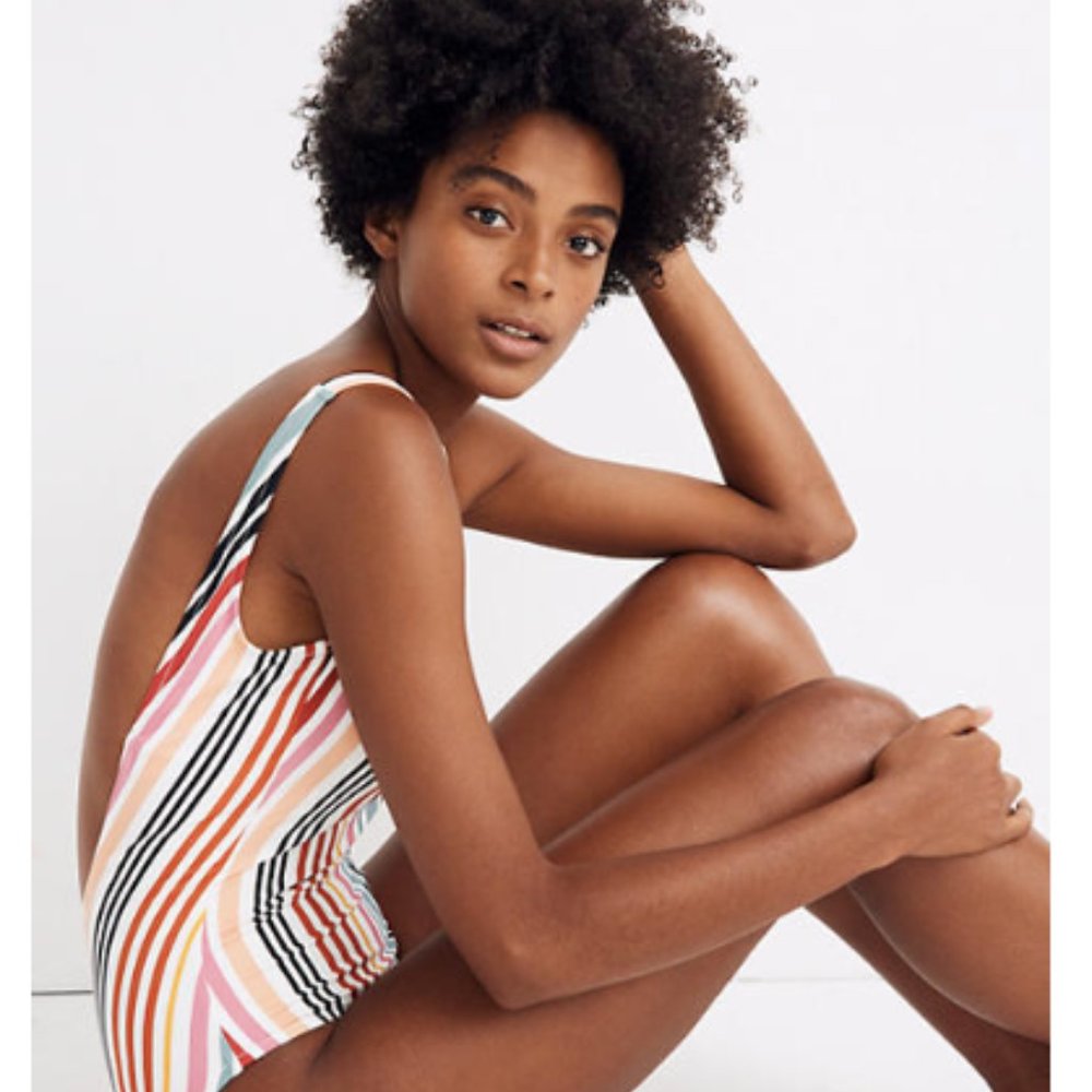 Madewell Second Wave Tank One-Piece Swimsuit M